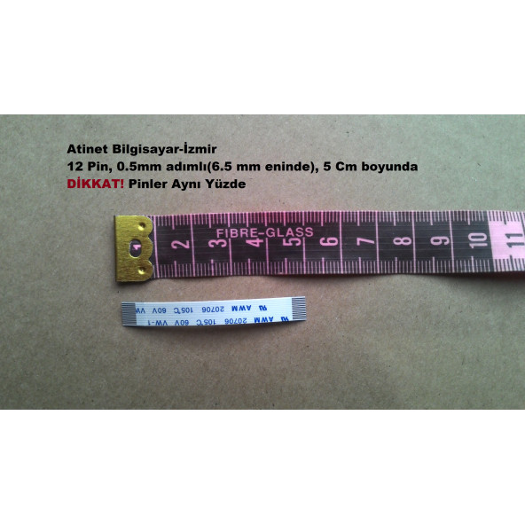 Awm 20624 80c 60v Vw-1 Flex Kablo 12 pin 5 Cm 12-0.5-5A