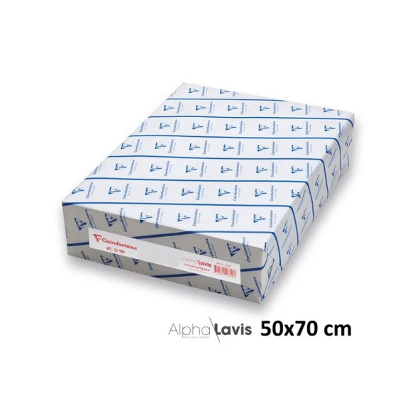 Clairefontaine Alpha Lavis Teknik Çizim Kağıdı 200 gr 50x70 cm 125li Paket