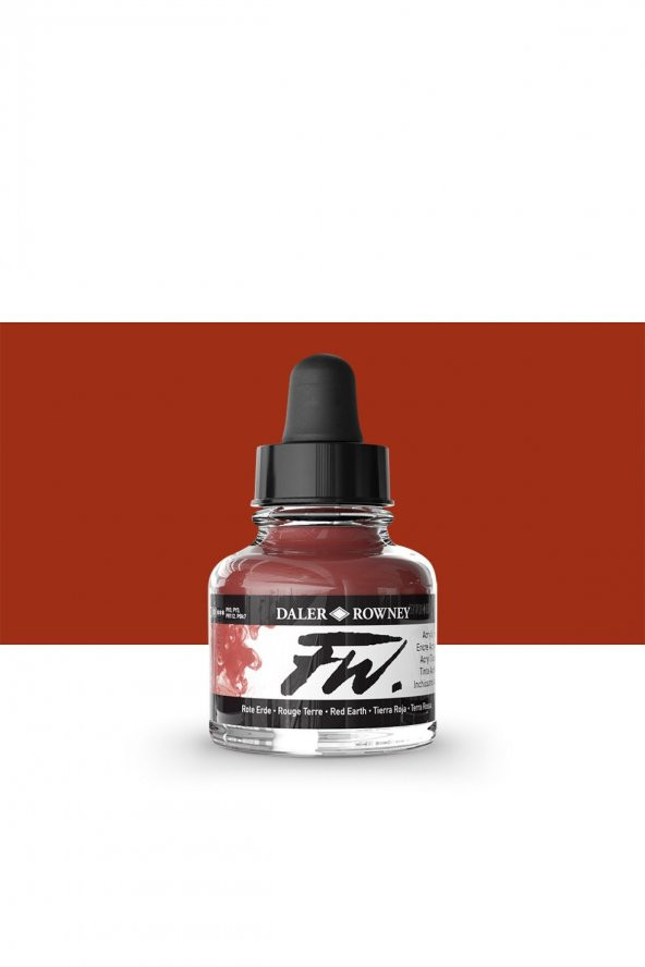 Daler Rowney FW Acrylic Artist Ink 29.5ml Red Earth 554