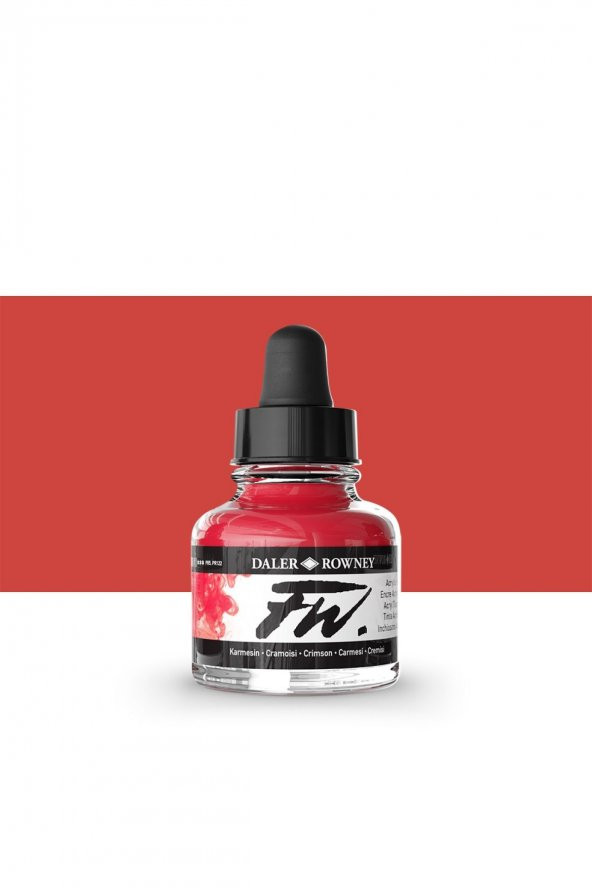 Daler Rowney FW Acrylic Artist Ink 29.5ml Crimson 513