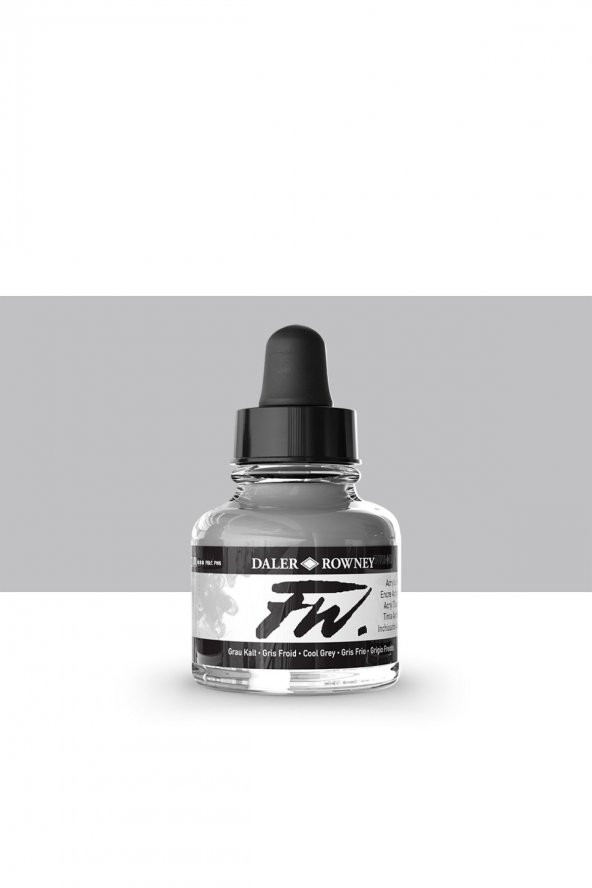Daler Rowney FW Acrylic Artist Ink 29.5ml Cool Grey 053 - 1