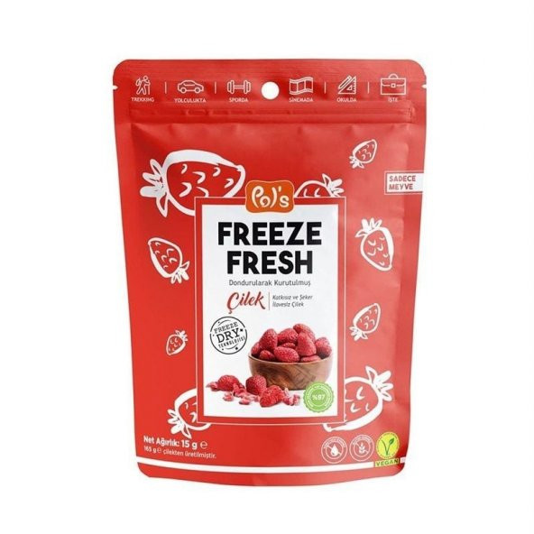 Pols Freeze Fresh Dried Çilek