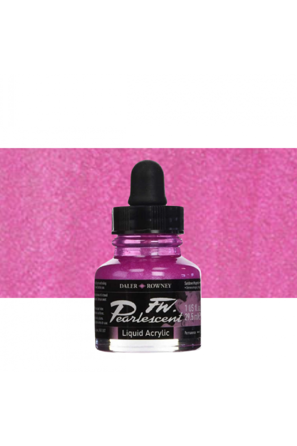 Daler Rowney FW Pearlescent Acrylic Inks 29.5ml Sundown Magenta 120 - 1