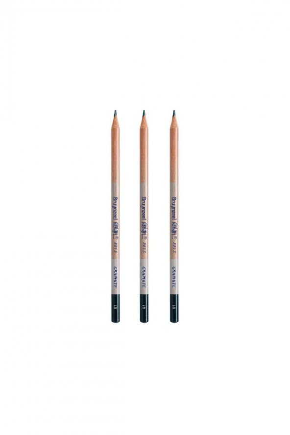 Bruynzeel Design Graphite Dereceli Kalem Öğrenci Eskiz Seti No: 4b-4h-hb + Kalemtraş + Silgi - 2