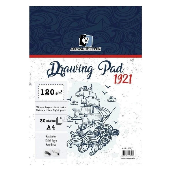 Alex Schoeller Drawing Pad A4 120 gr 30 yp
