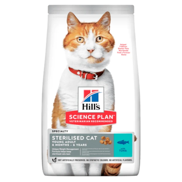 Hills Science Plan Ton Balıklı Kısırlaştırılmış Yetişkin Kedi Maması 10 Kg