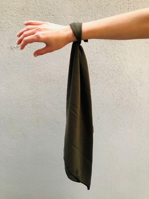 ASKER YEŞİLİ 55*55 CM 100 PAMUKLU BANDANA-BANDANA24 - 3
