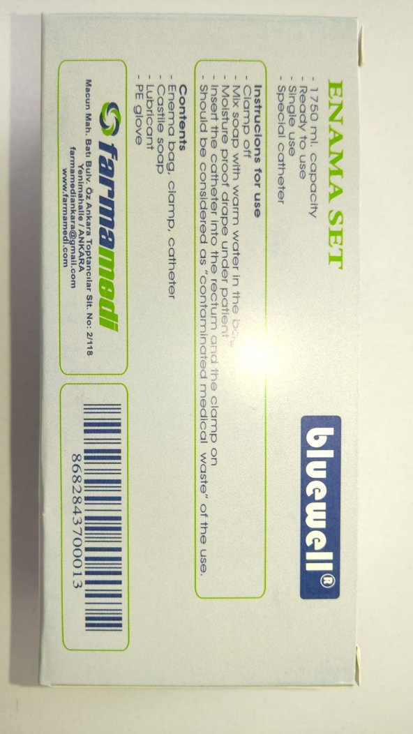 BLUEWELL LAVMAN SETİ (ENEMA SET ) 10 ADET - 1