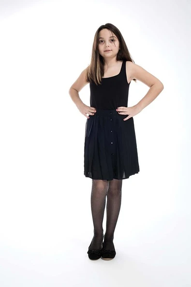 İtaliana 5129 Kız Çocuk Simli 20 Denye Çocuk Külotlu Çorap