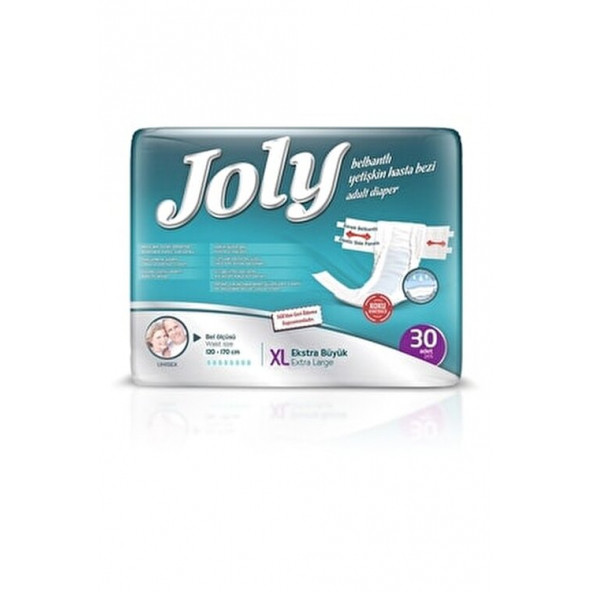 Joly XL Belbantlı Hasta Bezi 30 Adet