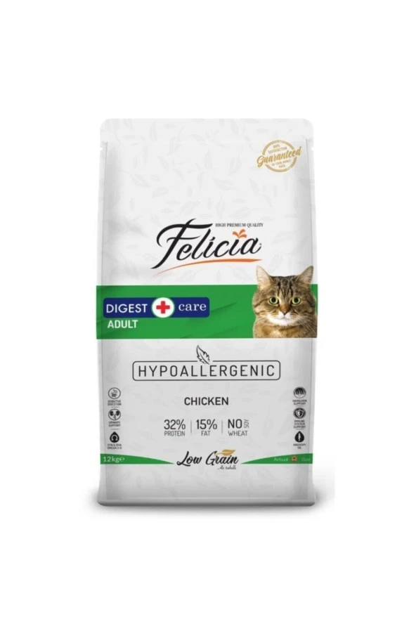 Felicia Az Tahıllı Yetişkin Tavuklu Hypoallergenic Kedi Maması 2 Kg