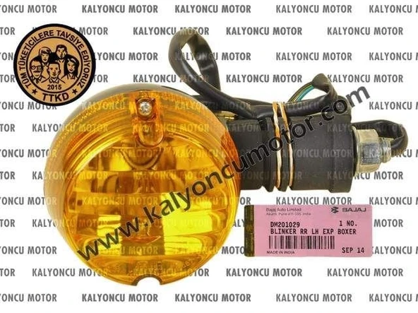 BAJAJ BOXER 150 SOL ARKA SİNYAL - 1