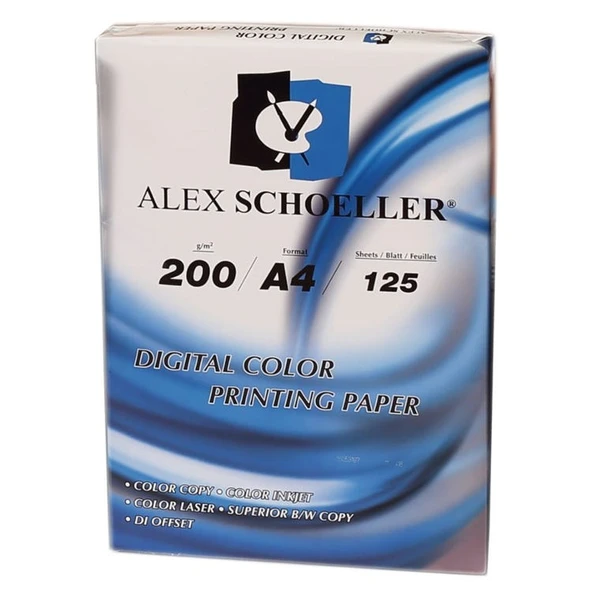 Alex Schoeller Gramajlı Fotokopi Kağıdı 200 gr. A4 125li Paket