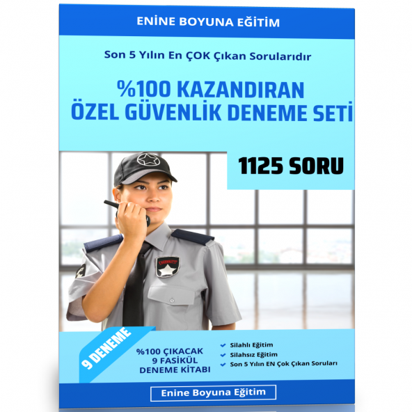 %100 Kazandıran Özel Güvenlik Deneme Seti (1125 Soru) ürün görseli 1