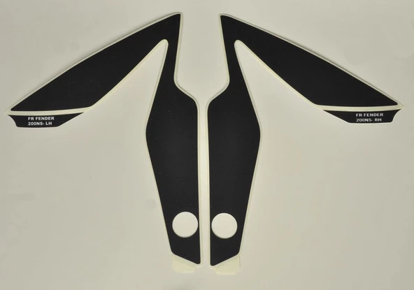 Bajaj Pulsar 200 NS Siyah Ön Çamurluk Etiketi ürün görseli