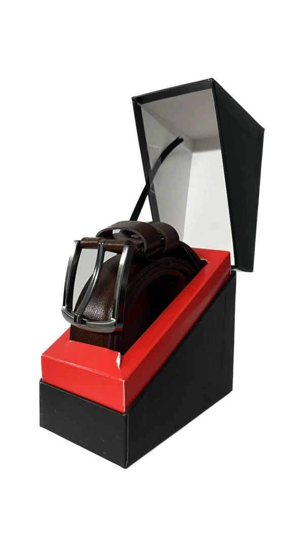 Fossil Kahverengi Hakiki Tosado Düz Deri Spor 4 cm Erkek Kemeri-125 - Resim 3