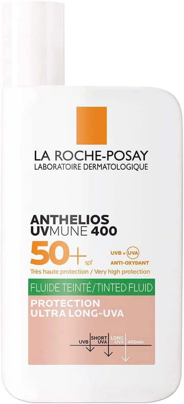 La Roche-Posay Anthelios UVmune 400 Oil Control  Fluid Renkli 50 Faktör Güneş Kremi 50 ml