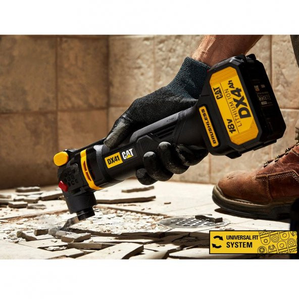 CAT DX41B 18Volt Kömürsüz Profesyonel Çok Amaçlı Devir Ayarlı Raspalama+14 Adet Aksesuar (Akü Dahil Değildir) - 8