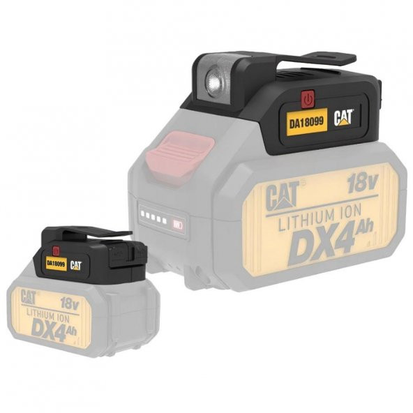 CAT DA18099 18Volt 2A Çift Çıkışlı USB Port + LED Fener (Akü Dahil Değildir) - 7