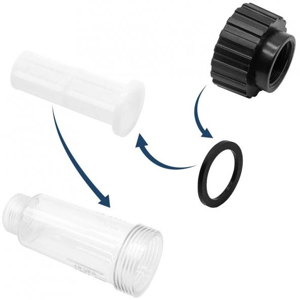 Michelin MPX46186 Basınçlı Yıkama Makineleri İçin Universal Su Giriş Filtresi - 8