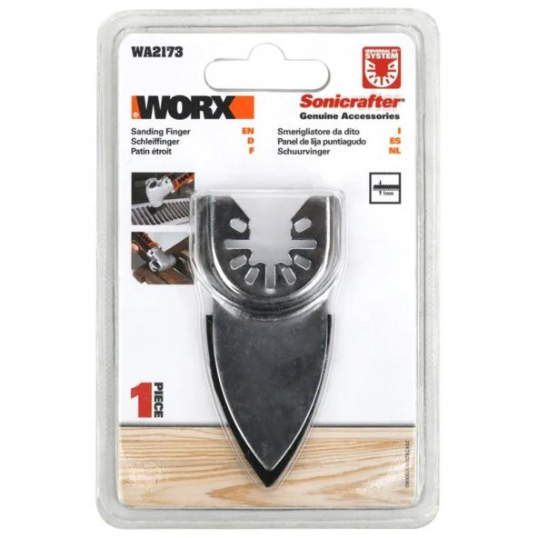 WORX WA2173 Çok Amaçlı Raspalama Makinası İçin 1mm Cırtlı Universal Parmak Zımpara Tabanı - 8