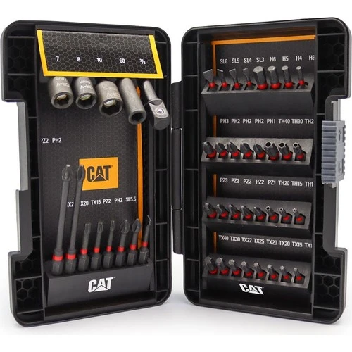 CAT DA01902 45 Parça Manganez Fosfat Alaşımlı Vidalama Uç Seti - 2