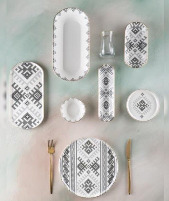 Acar Ethnic 31 Parça Kahvaltı Takımı SR-05130 - 3