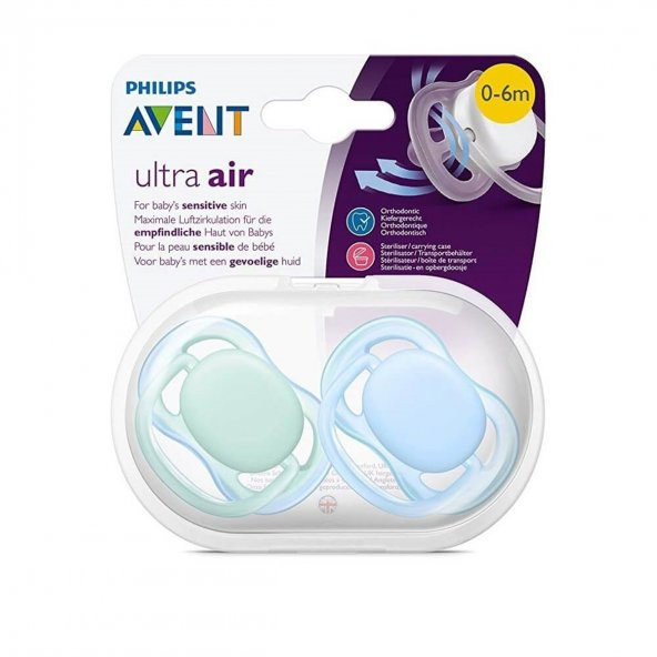 Philips Avent Ultra Air Emzik 0-6 ay Erkek 2li