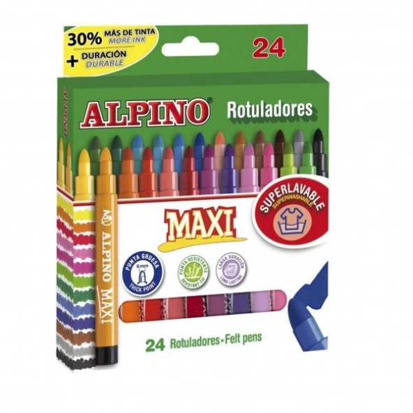 Alpino Maxi Keçeli Boya Kalemi 24 Renk