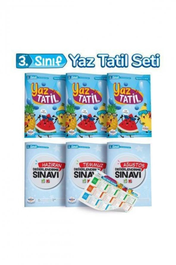 Öğretmen Evde 3. Sınıf Yaz Tatil Kitabı Seti (2020 Haziran)