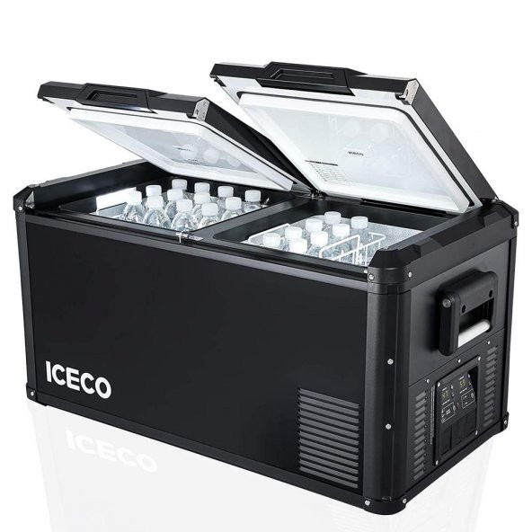 ICECO VL90PROD 12/24Volt 220Volt 90 Litre Çift Bölmeli Outdoor Kompresörlü Oto Buzdolabı/Dondurucu - 7