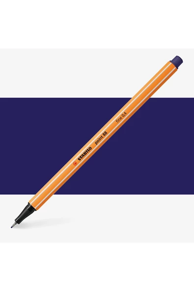 Stabilo Point 88 Fineliner Pen 0.4mm İnce Keçe Uçlu Kalem Gece Mavisi