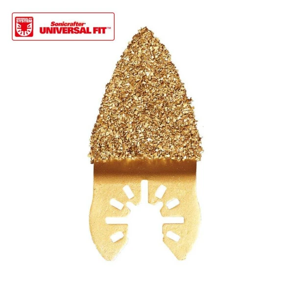 WORX WA4967 Çok Amaçlı Raspalama Makinası İçin 33x33mm Karbür Kaplama Harç, Boya, Yapıştırıcı Universal Parmak Zımpara Başlığı - 2