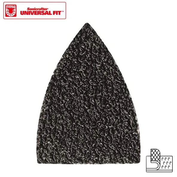 WORX WA2121 Çok Amaçlı Raspalama Makinası İçin 34x34mm 20Adet 80Kum Cırtlı Universal Parmak Zımpara Kâğıdı - 3