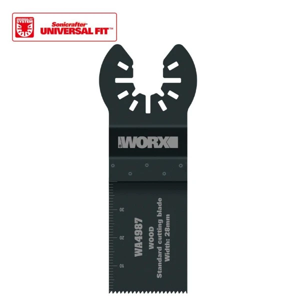 WORX WA4987 Çok Amaçlı Raspalama Makinası İçin 28x40mm Ahşap, Fiberglas, PVC Universal Kesme Bıçağı - 6