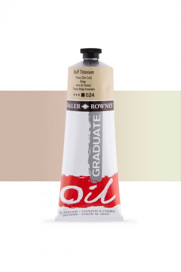 Daler Rowney Graduate Yağlı Boya 200ml 024 Buff Titanium