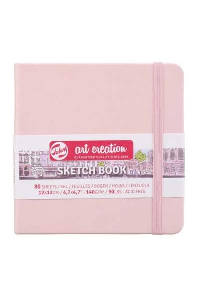 Talens Art Creation Sketch Books Eskiz Defteri 140gr. 12 X 12 Pembe