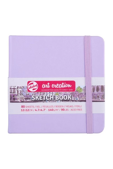 Talens Art Creation Sketch Books Eskiz Defteri 140gr. 12 X 12 Eflatun