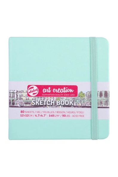 Talens Art Creation Sketch Books Eskiz Defteri 140gr. 12 X 12 Nane Yeşili