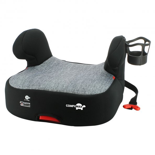 Comfymax SilverTech Isofixli Yükseltici 15-36kg Oto Koltuğu + Cup Holder