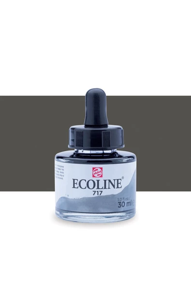 Talens Ecoline Sıvı Suluboya Mürekkep 30ml Cold Grey 717