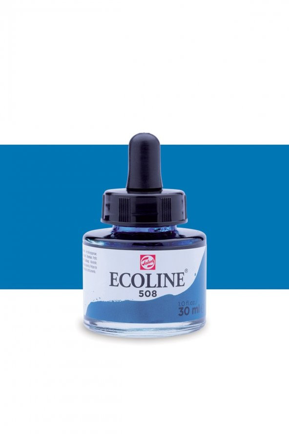 Talens Ecoline Sıvı Suluboya Mürekkep 30ml Prussian Blue 508