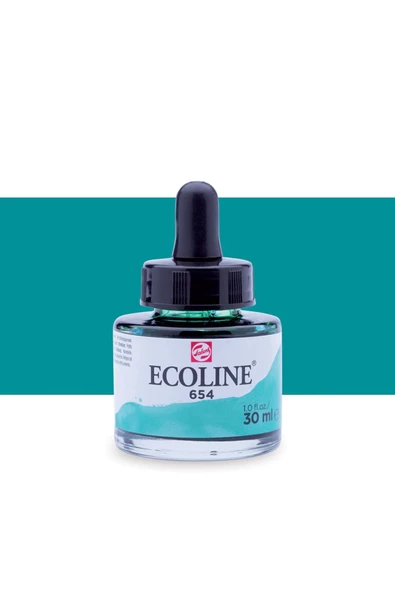 Talens Ecoline Sıvı Suluboya Mürekkep 30ml Fir Green 654