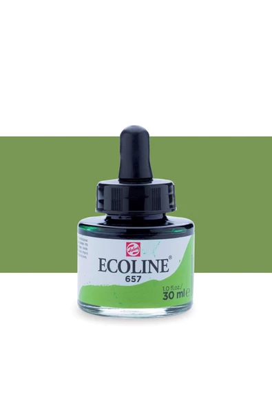 Talens Ecoline Sıvı Suluboya Mürekkep 30ml Bronze Green 657
