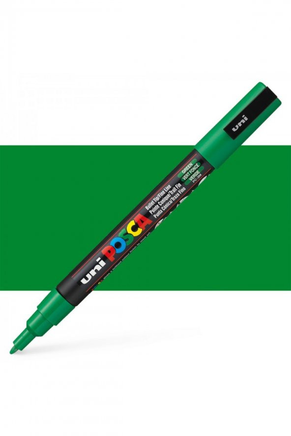 Uni Posca Marker PC-3M (0.9-1.3mm) Yeşil