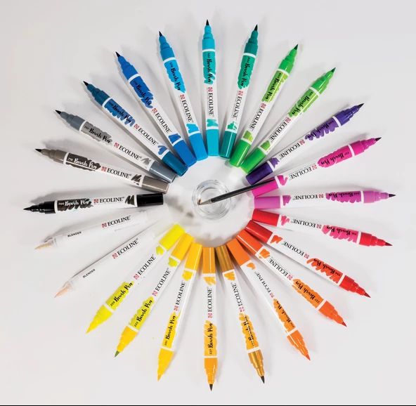 Talens Ecoline Suluboya Brush Pen 24lü Set