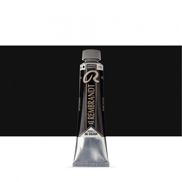 Talens Rembrandt Yağlı Boya 40ml Oxide Black 735 S.1 - 1