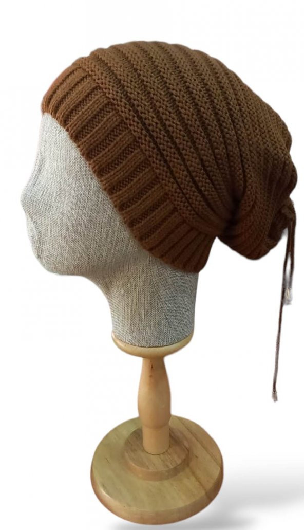 Unısex Triko Bere Kahverengi ürün görseli