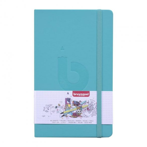 Bruynzeel Bullet Journal Noktalı Defter Sert Kapak 140 gr 13x21 cm 64 yp YEŞİL