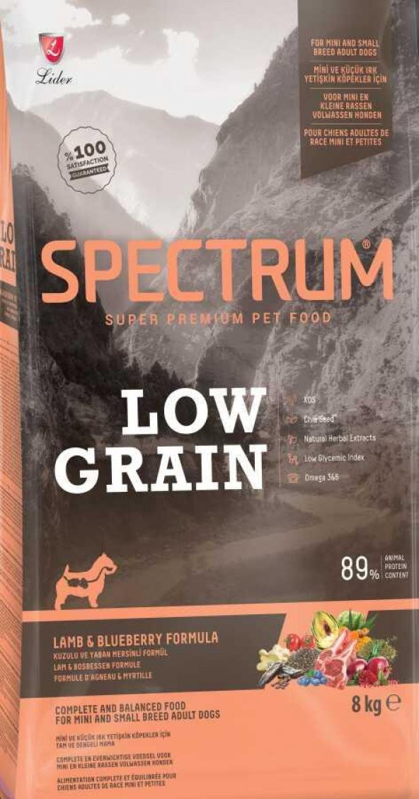 Spectrum Low Graın Mini Irk Kuzu Etli Köpek Maması 8 kg